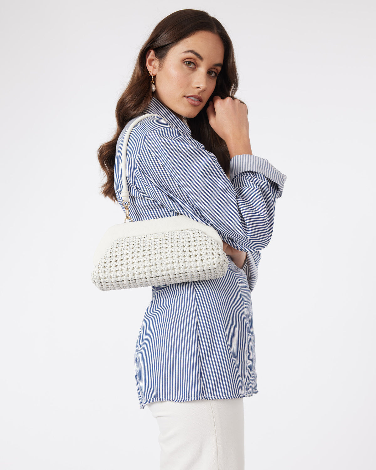 Giselle Mini Bag White Braid