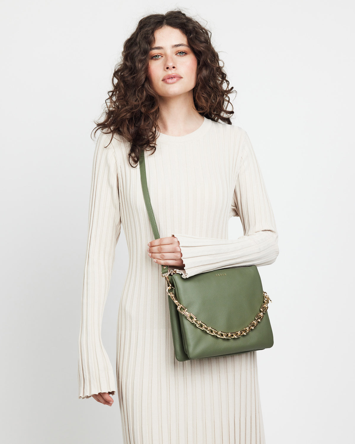 Matilda Crossbody Cactus + Chunky Chain