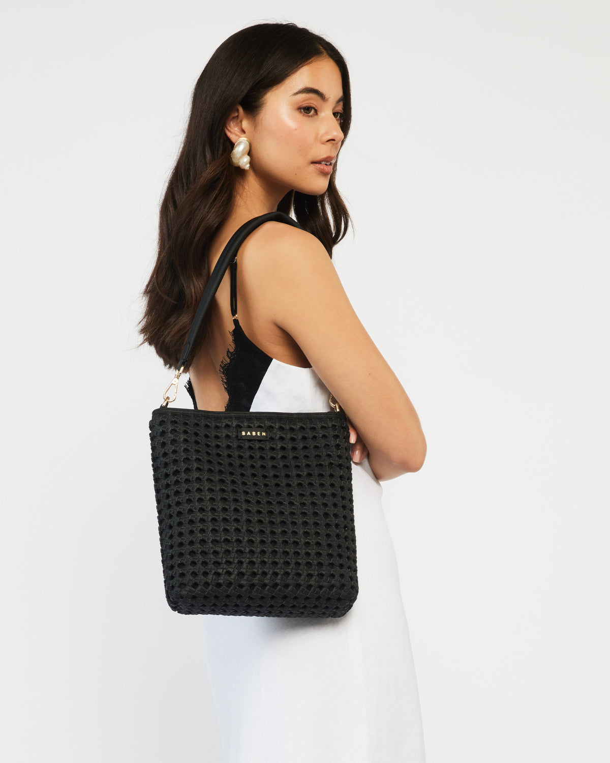 Claudette Crossbody Black Braid