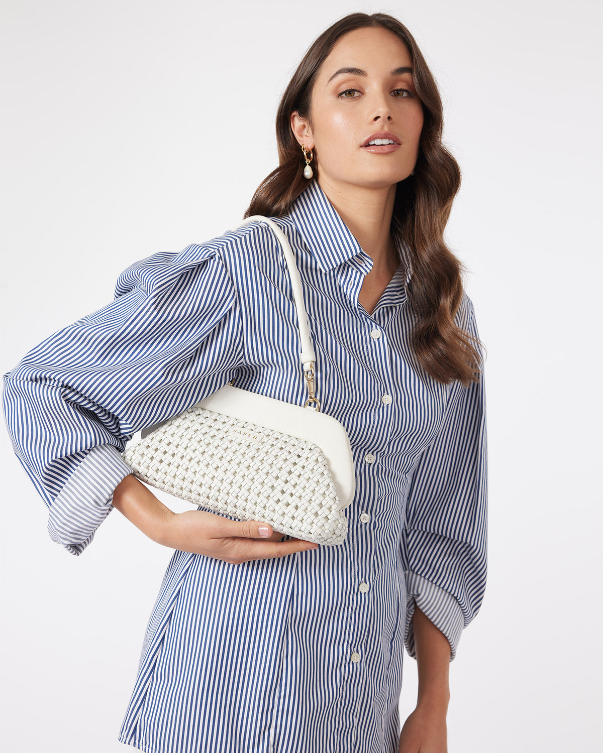 Giselle Mini Bag White Braid