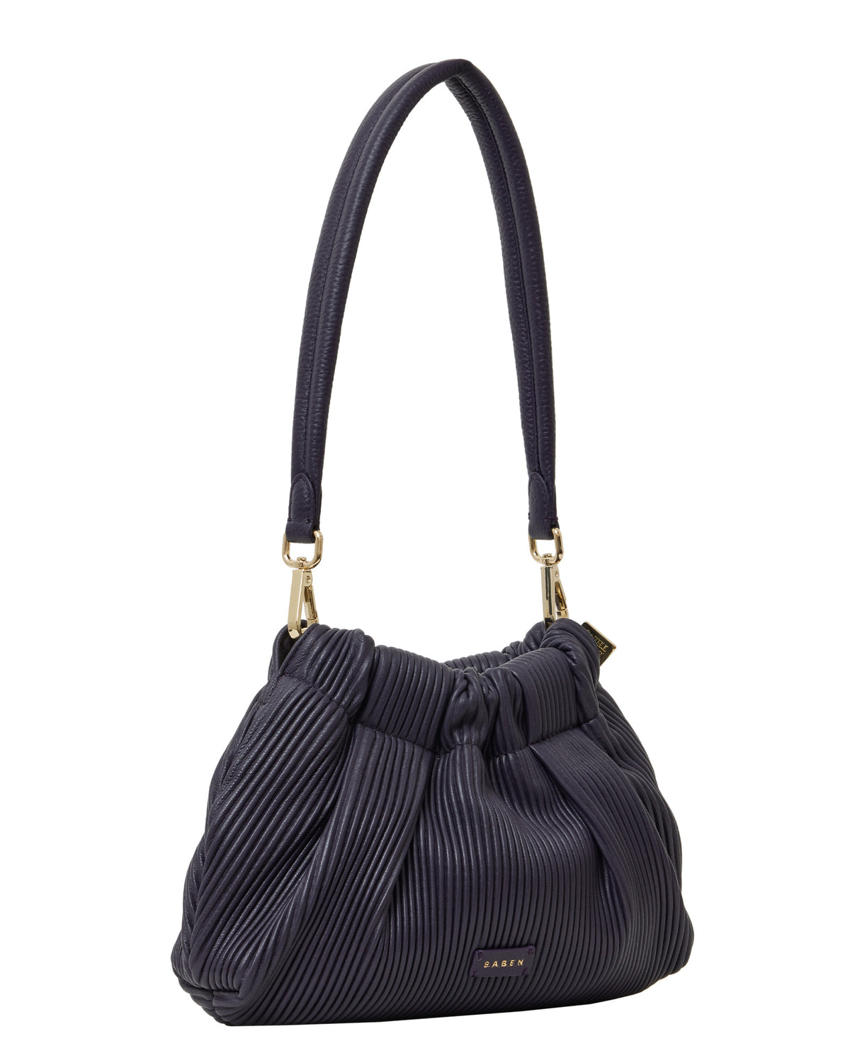 Alexis Shoulder Bag Amethyst Pleat